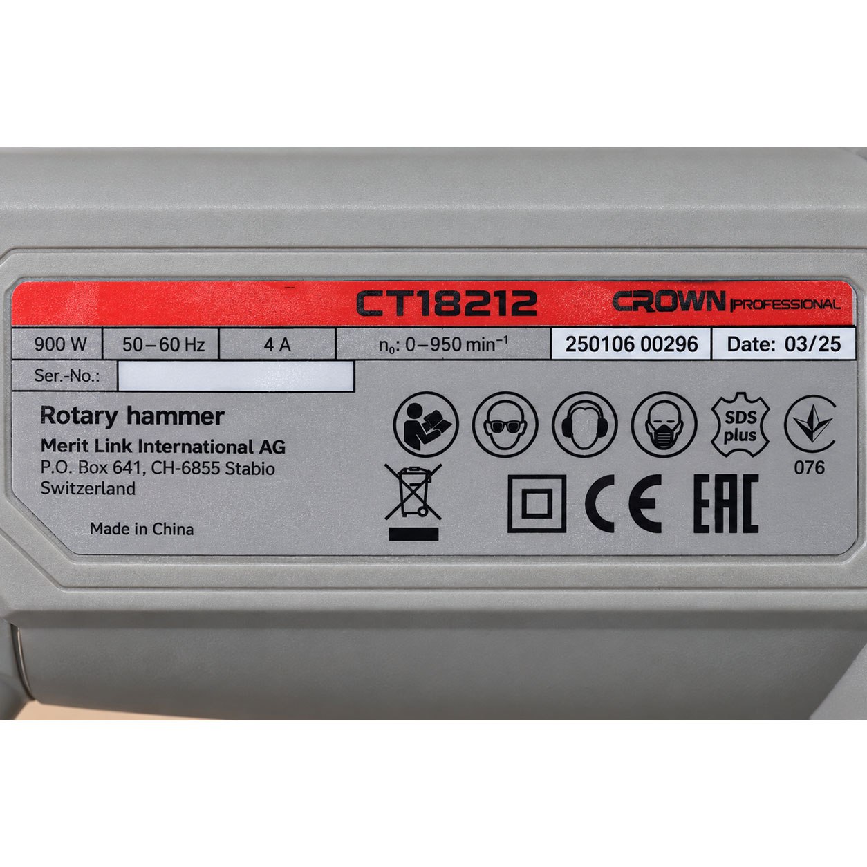 PERFARATOR CROWN CT-18212