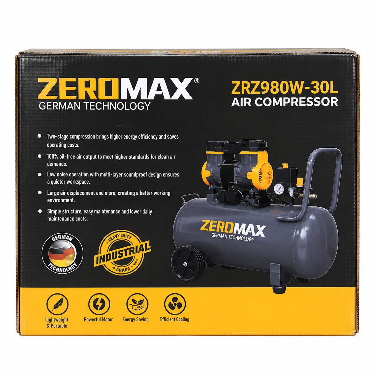 KOMPRESSOR BEZ SHUM ZEROMAX 30L