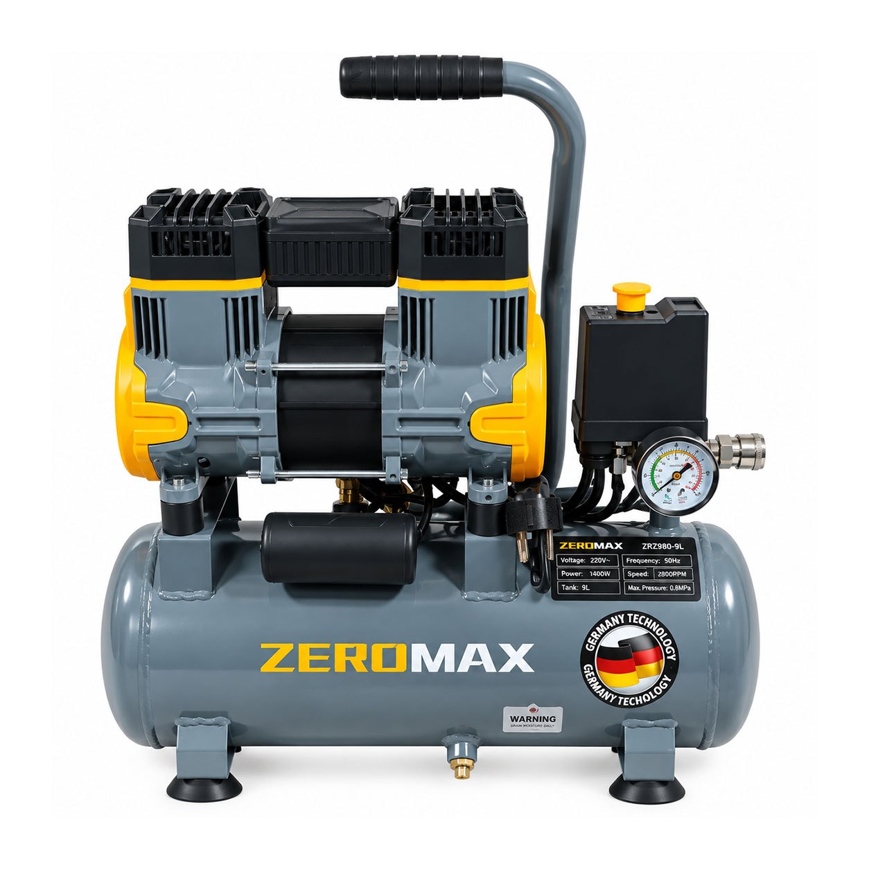 KOMPRESSOR BEZ SHUM ZEROMAX 9L