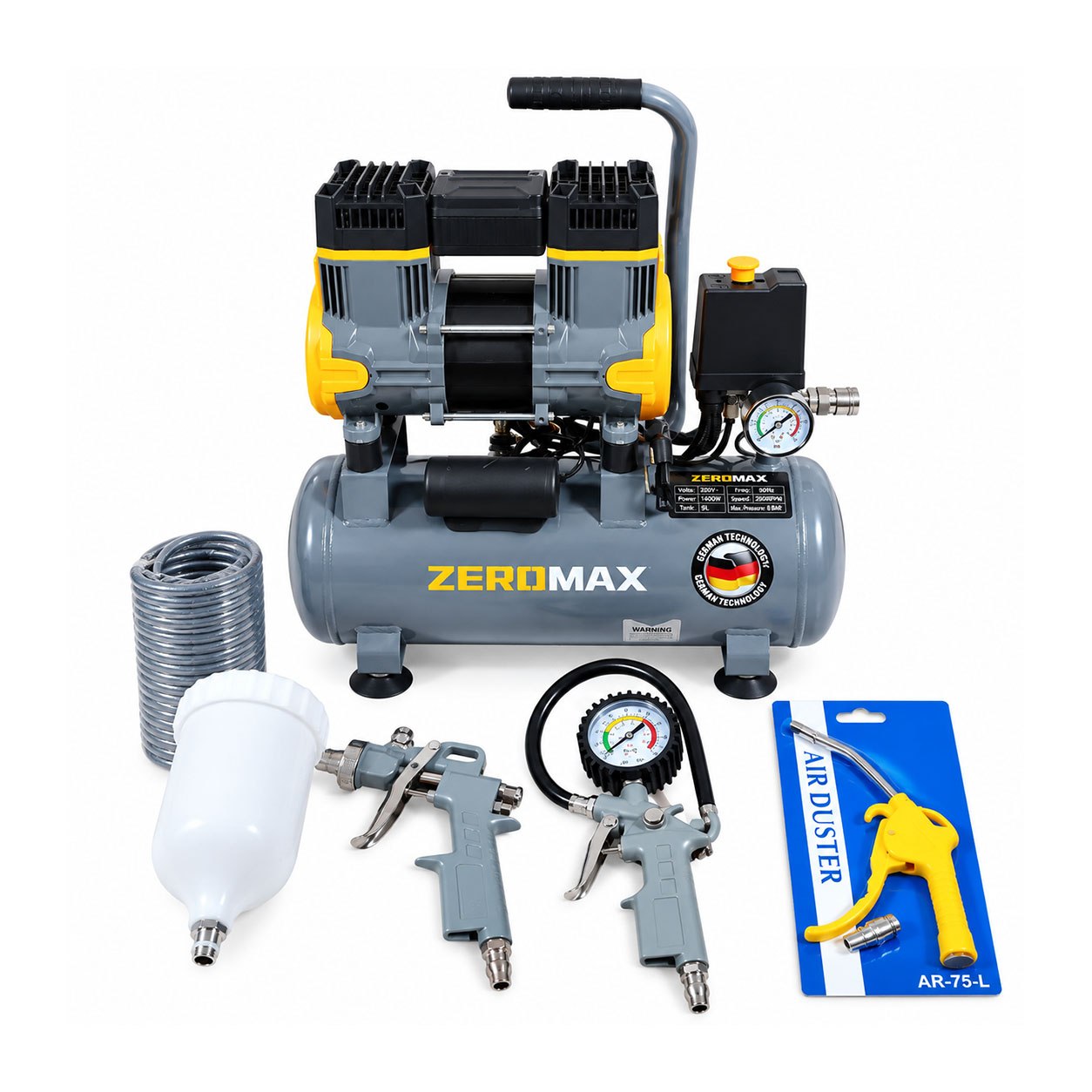 KOMPRESSOR BEZ SHUM ZEROMAX 9L