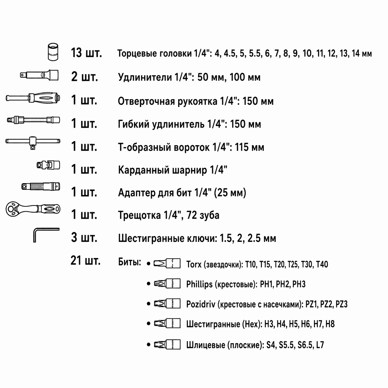 Nabor instrument 46pcs